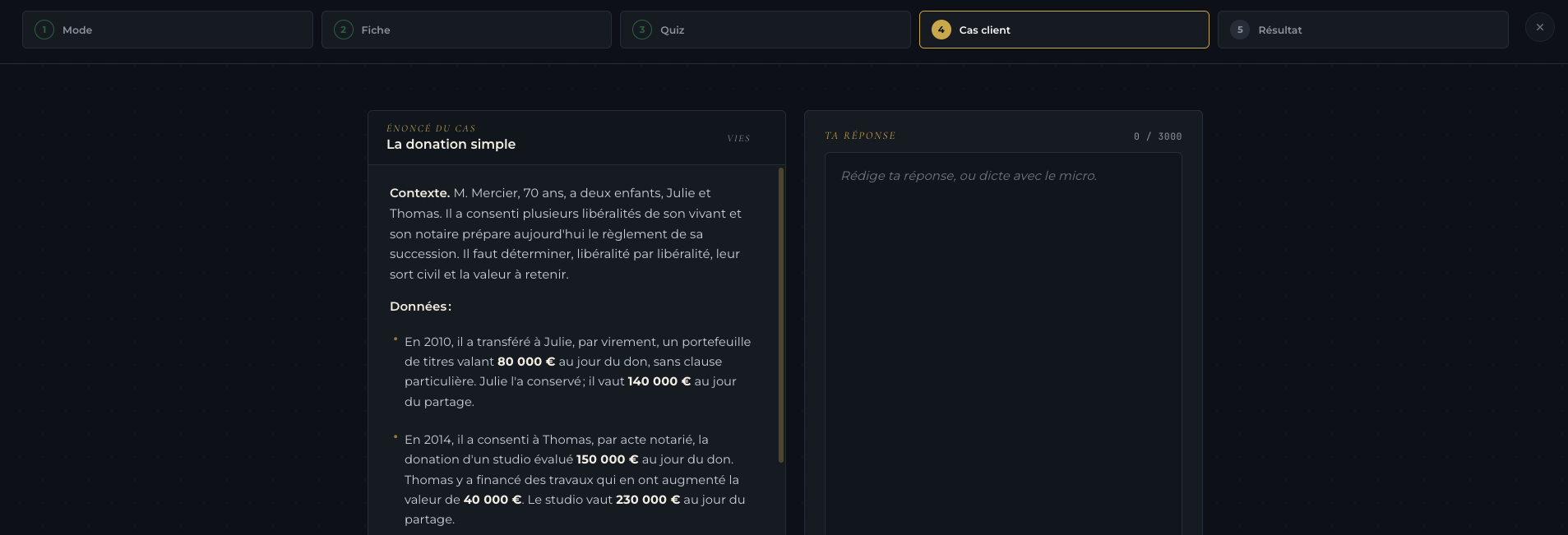 Cas pratique PATRILAB