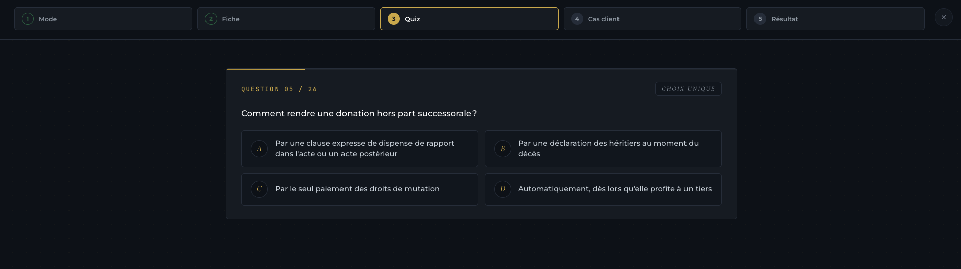 Quiz minuté PATRILAB